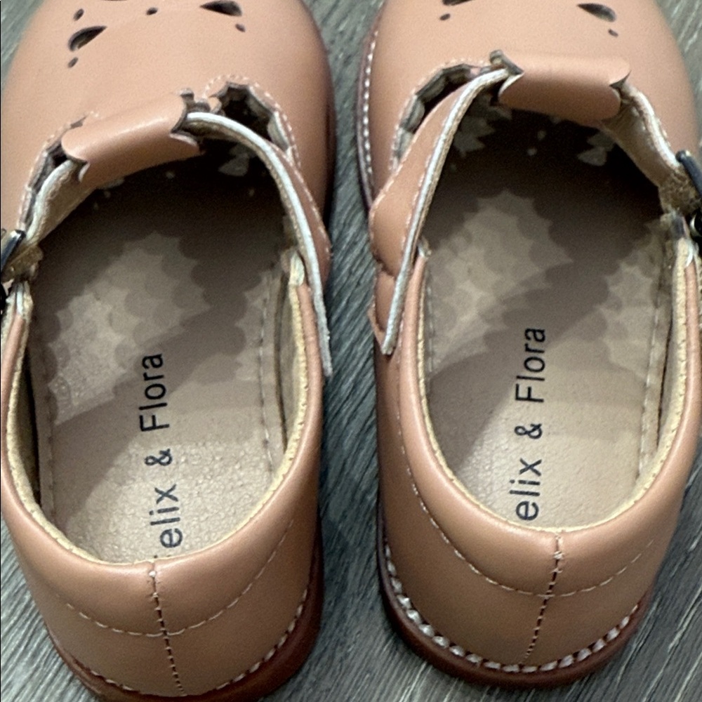 Felix & Flora Toddler School Shoes (Nude) - Picture 9 of 9